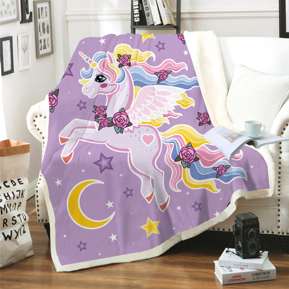 Unicorn Throw Blanket