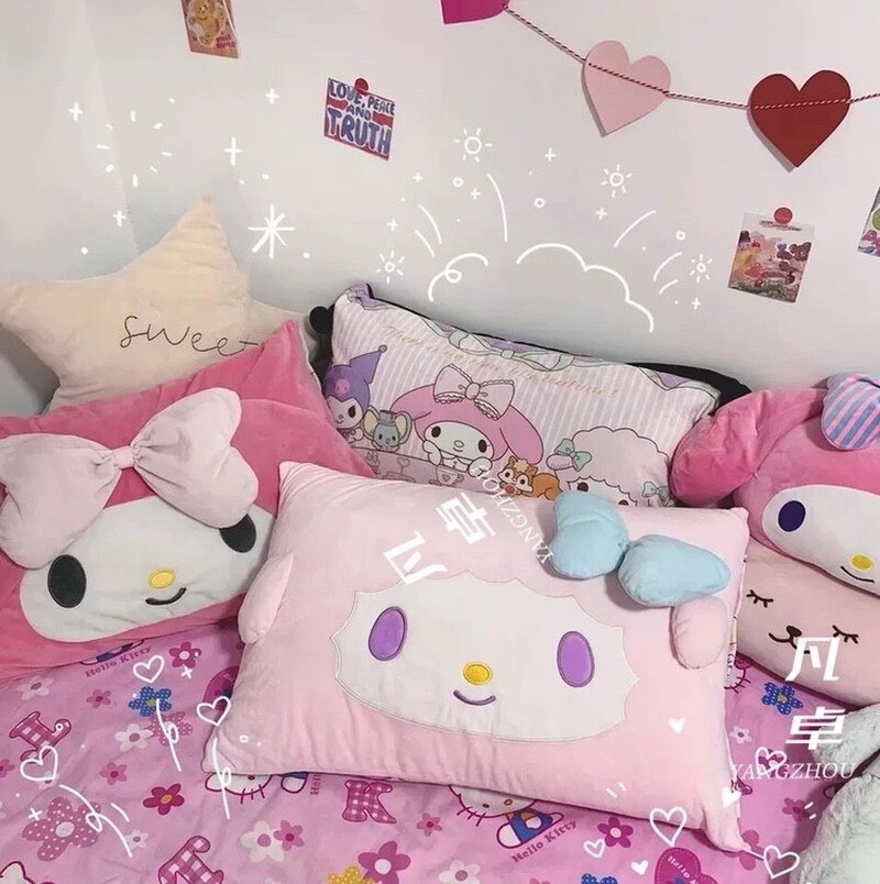 Cute Sanrio Hello Kitty Plush Pillow Cover