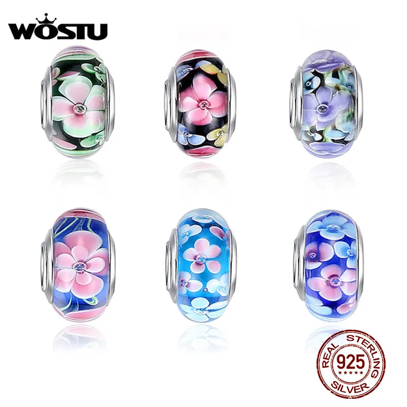 Colorful Flower Murano Glass Beads