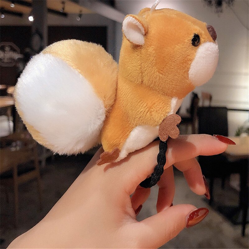 Squirrel Plush Hairband and Hair Tie