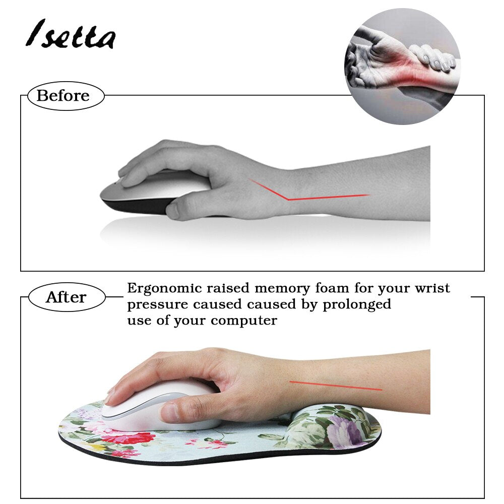Mouse Pad with Gel Wrist Rest Support