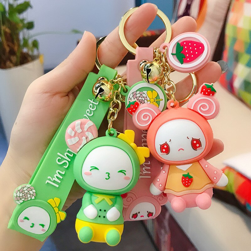 Adorable Character Silicone Keychains