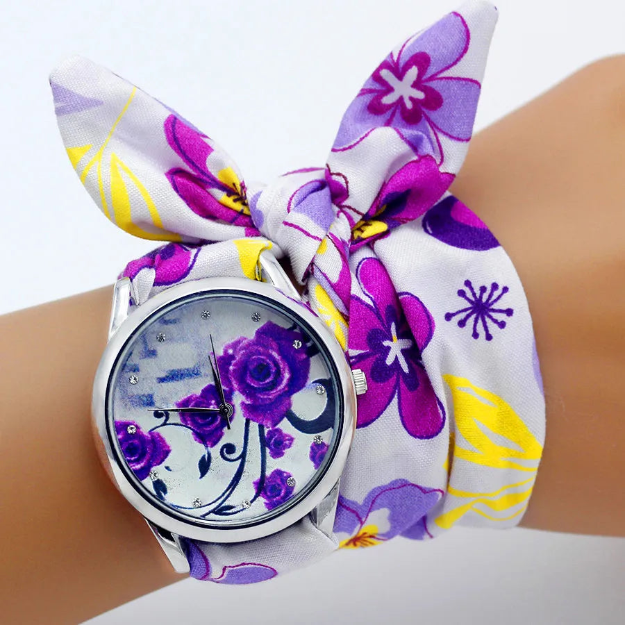 Floral Chiffon Watch