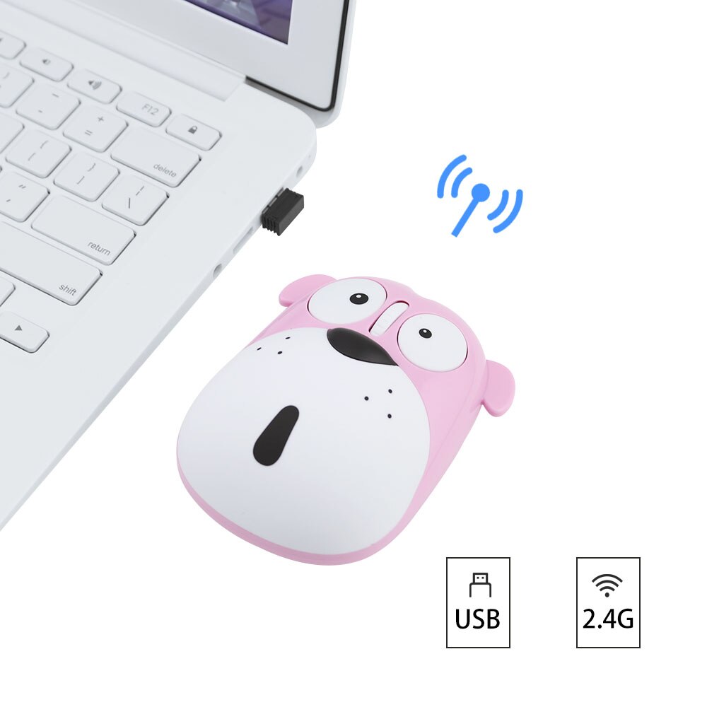 Cute Wireless Puppy Mouse