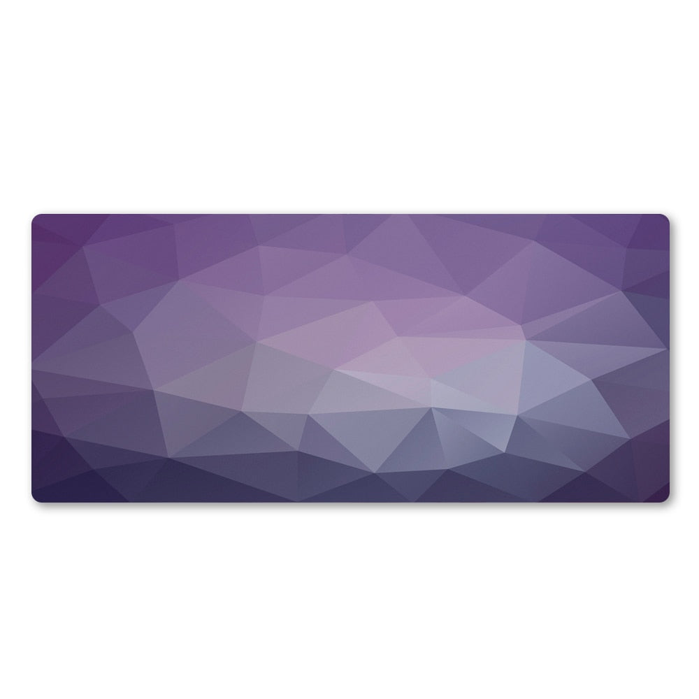 Purple Geometric Mouse Pad