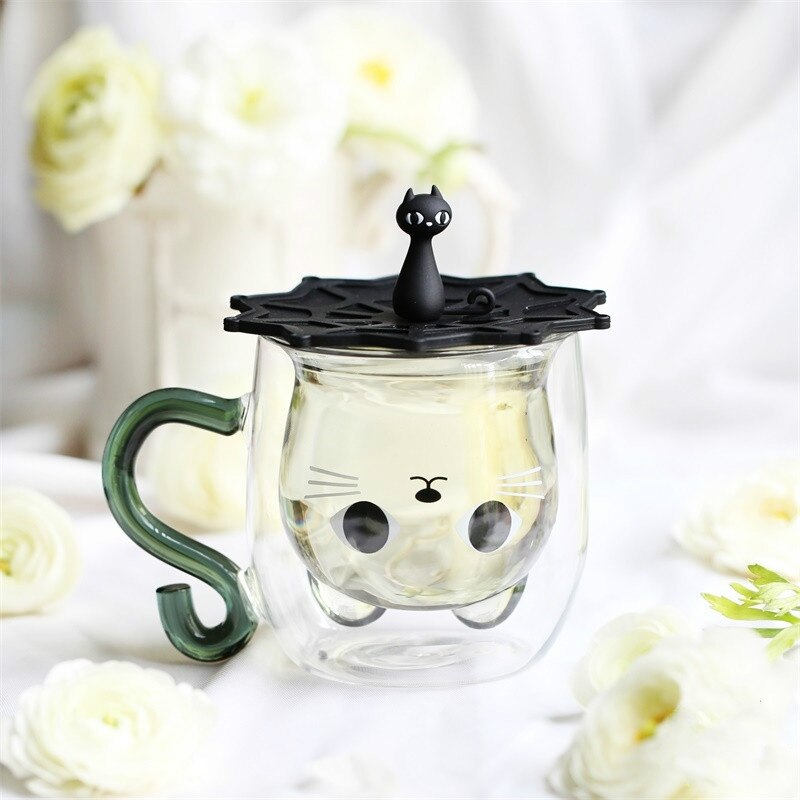Adorable Kitty Coffee Mug w/ Lid