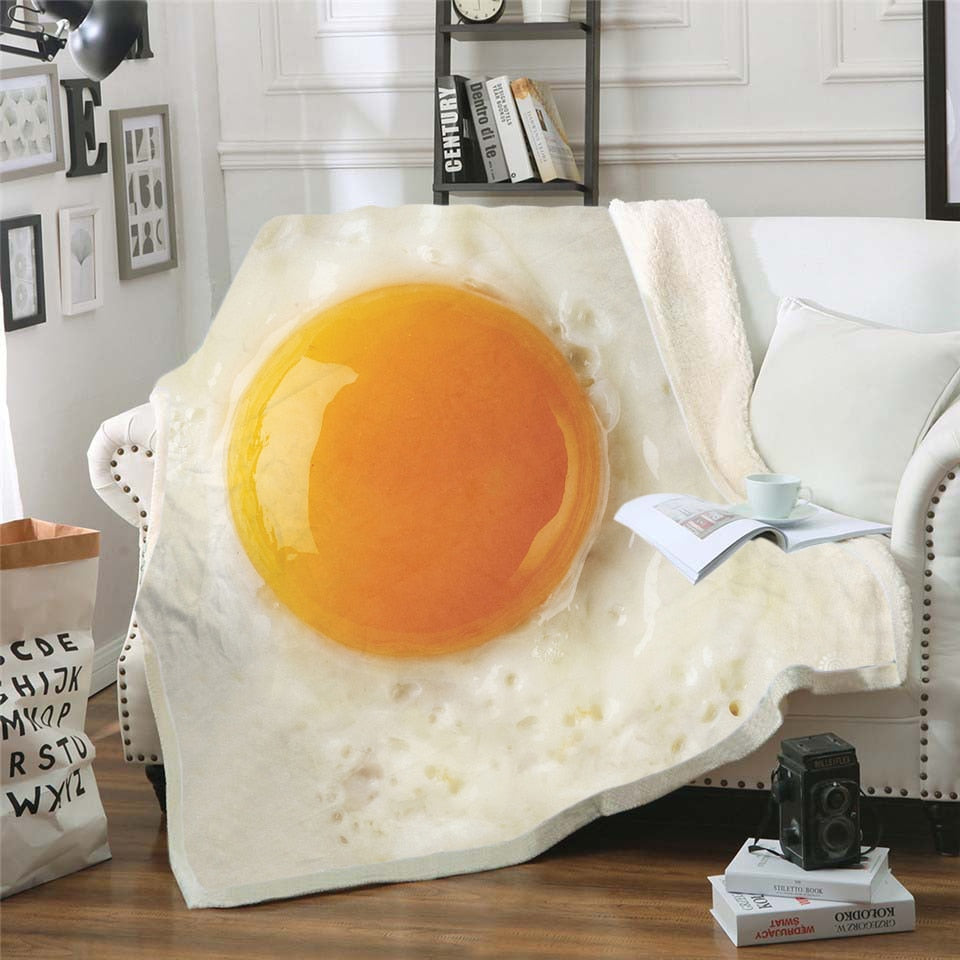 Plush Egg Fleece Blanket