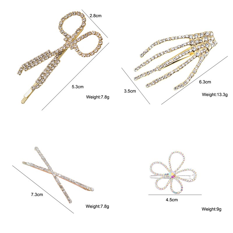 Assorted Gold Hair Clips