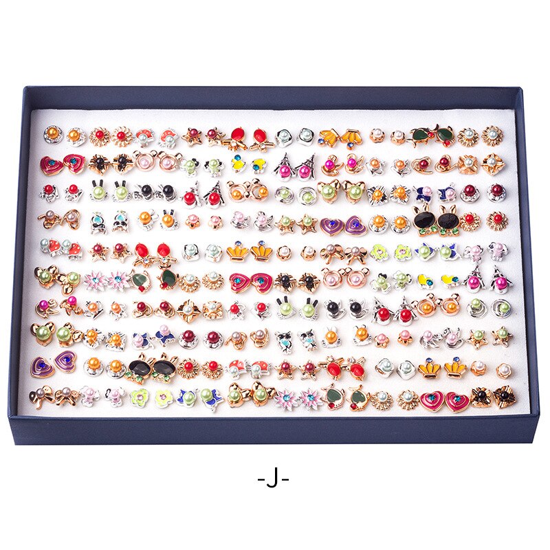 100Pairs Cute Assorted Earrings
