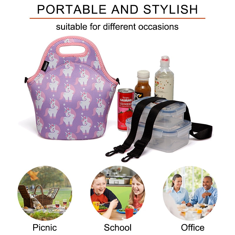 Assorted Cute Neoprene Insulated Lunch Bag