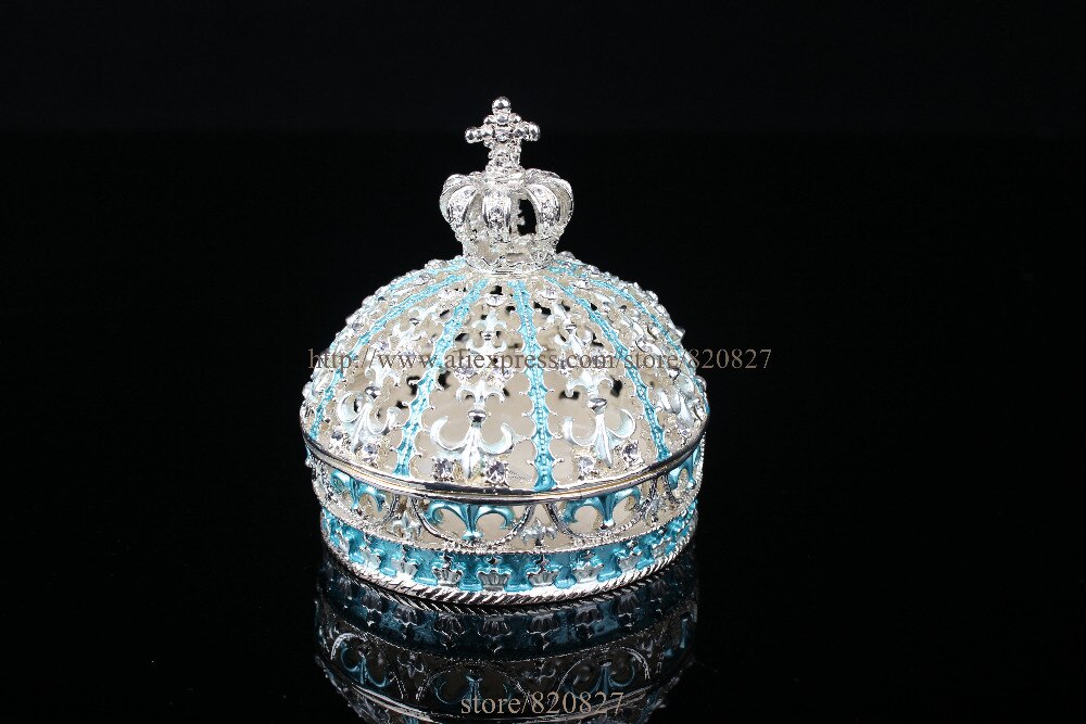 Vintage Princess Crown Shape Jewelry Box