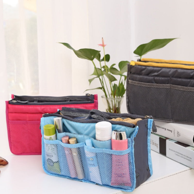 Clear Compact Portable Make Up Organizer Bag
