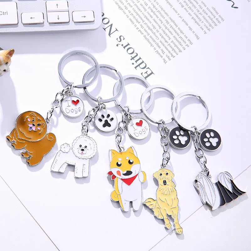 Cute Puppy Keychain