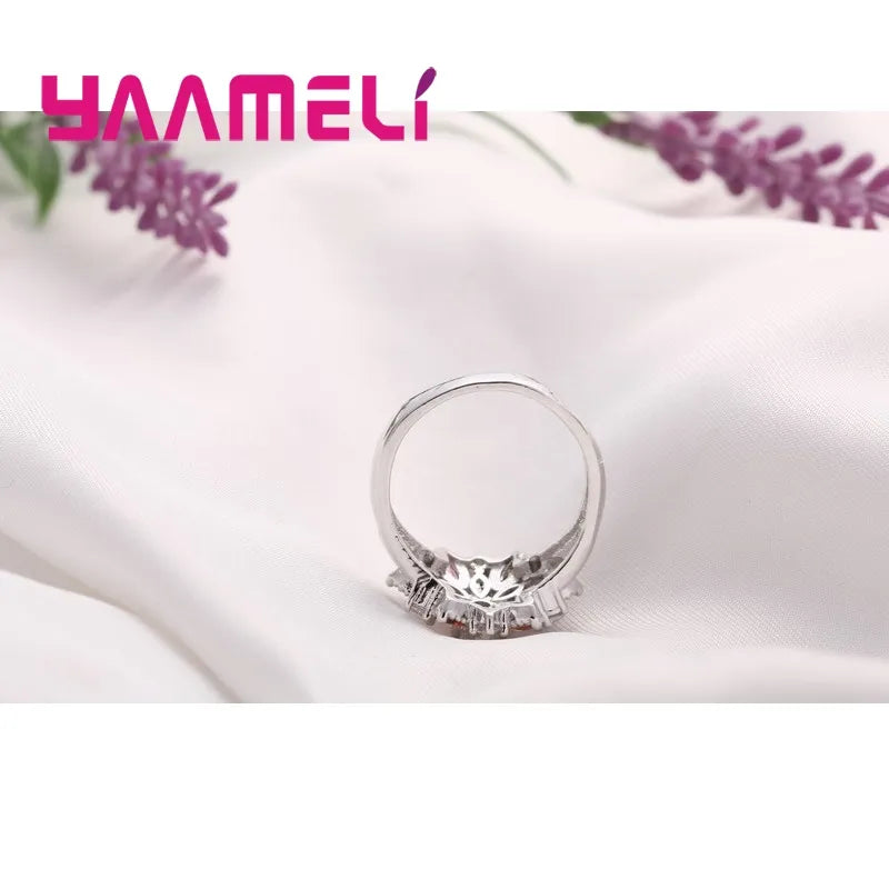 925 Sterling Silver Summer Flowers Ring