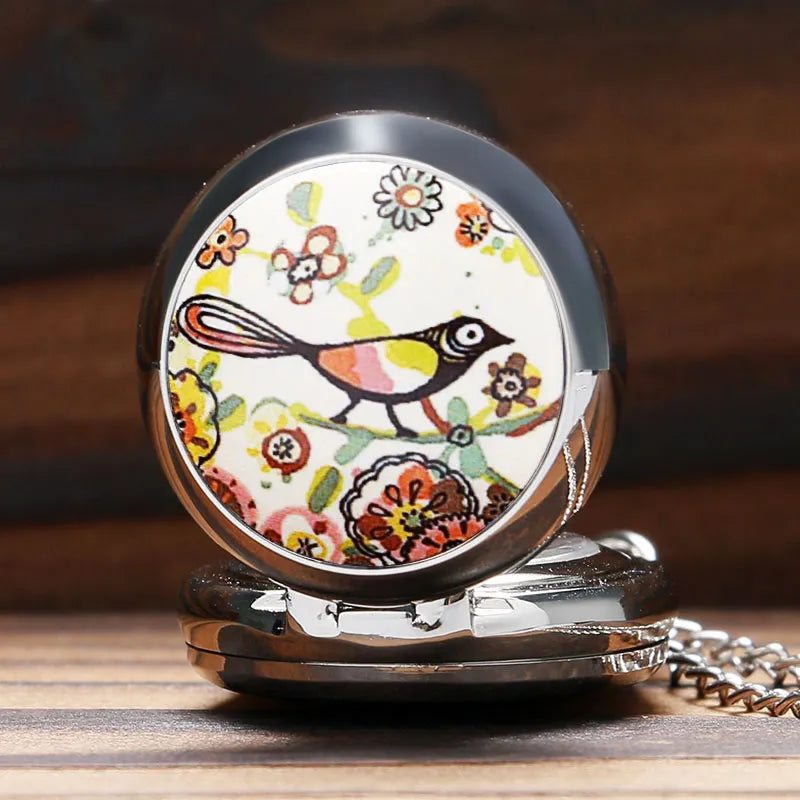 Cute Bird Pocket Watch