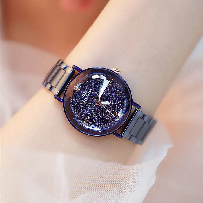 Blue or Purple Crystal Starry Watch