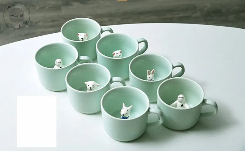 Cute Animal Surprise Ceramic Coffee Cup