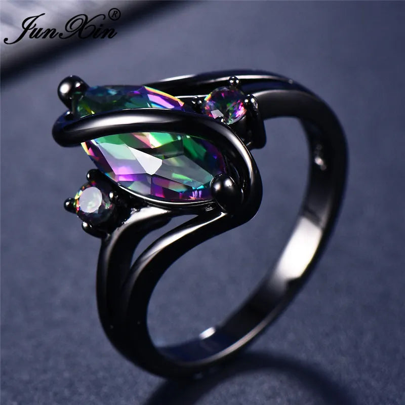 Black Rainbow Ring