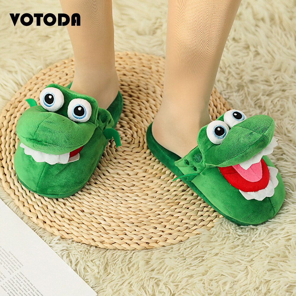 Crocodile Plush Slippers