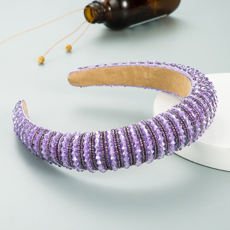 Purple Rhinestone Hairband