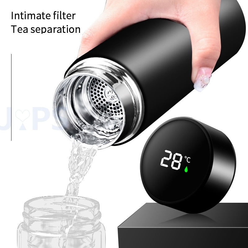 Stainless Steel Thermos Temperature Display