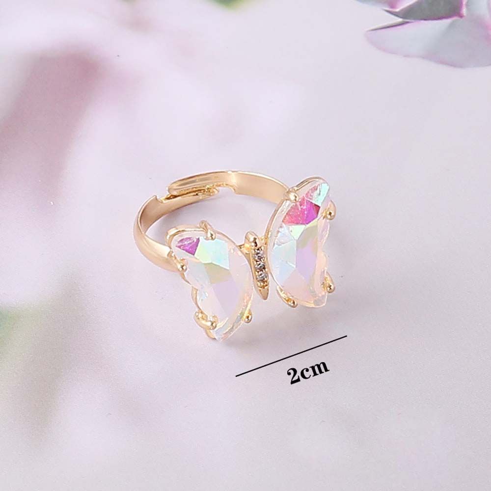 Adjustable Butterfly Mood Ring