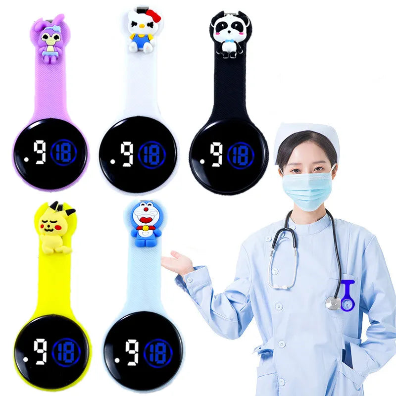 Cute Animal LED Nurse Watches
