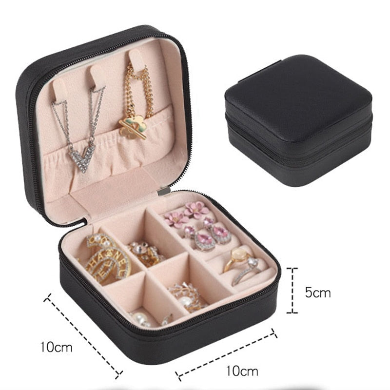 Leather Travel Jewelry Box