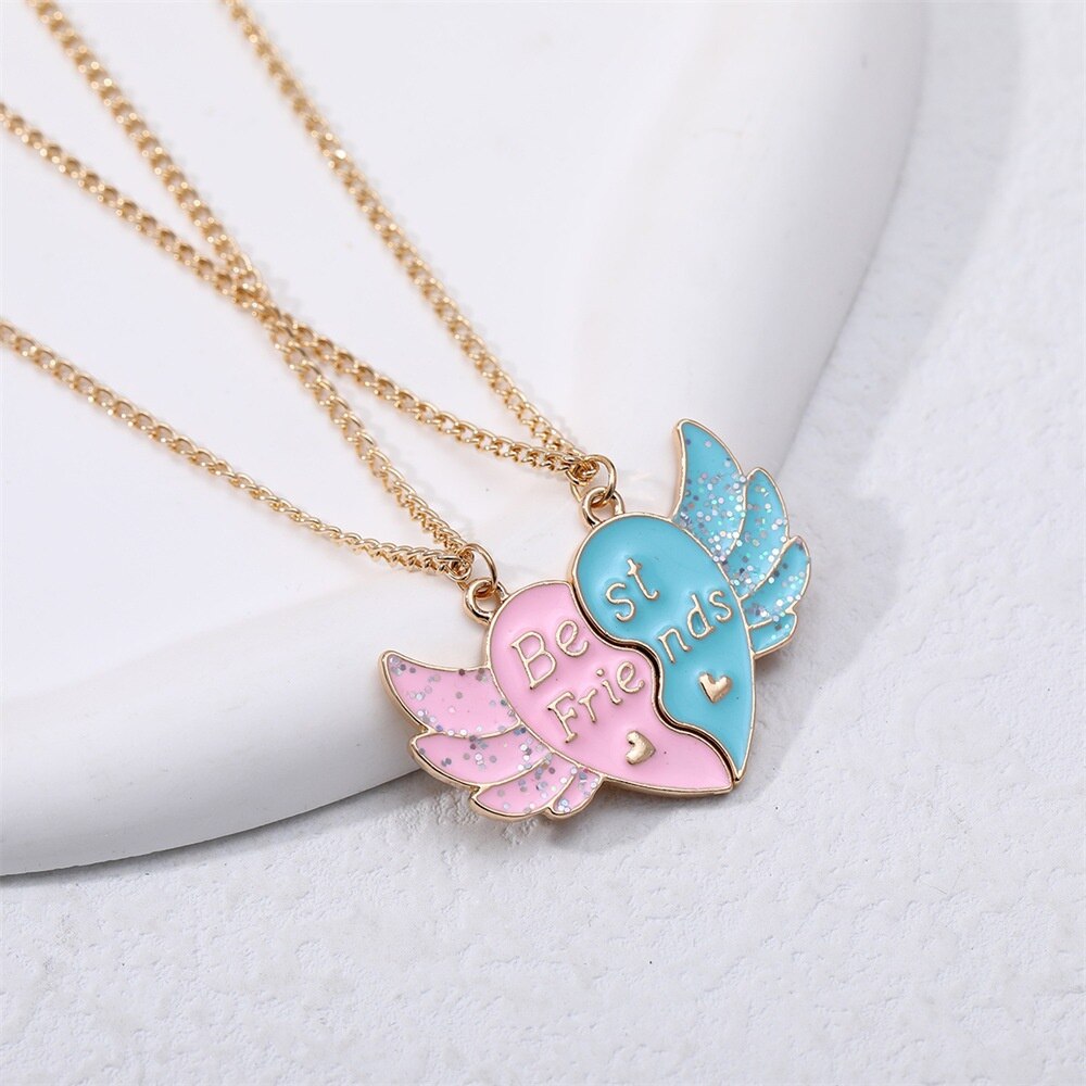 Cute Friendship Heart Magnet Necklaces