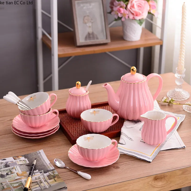 English Rose European Ceramic Tea Set