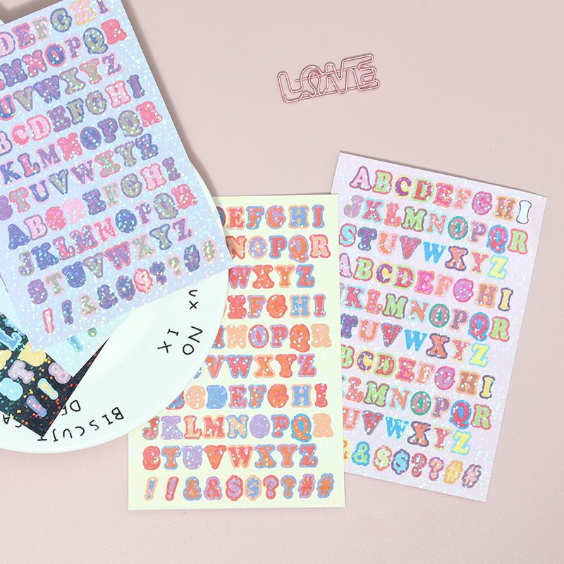 5Pcs Alphabet Stickers