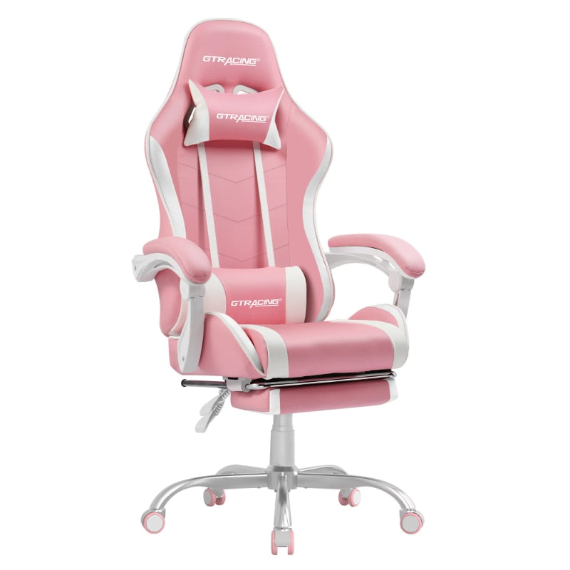 Pink Reclining Gaming Chair
