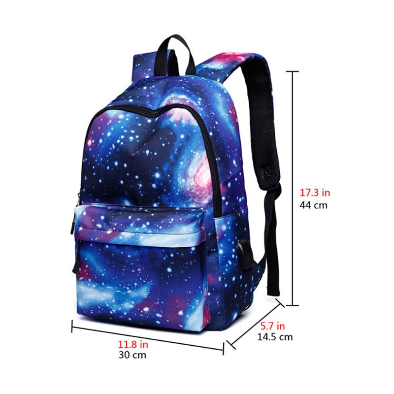Galaxy Canvas Backpack