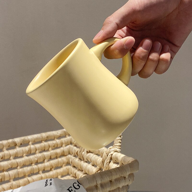 Simple Solid Color Coffee Cup