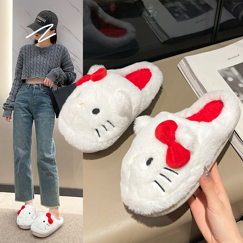 Sanrio Hello Kitty Plush Slippers