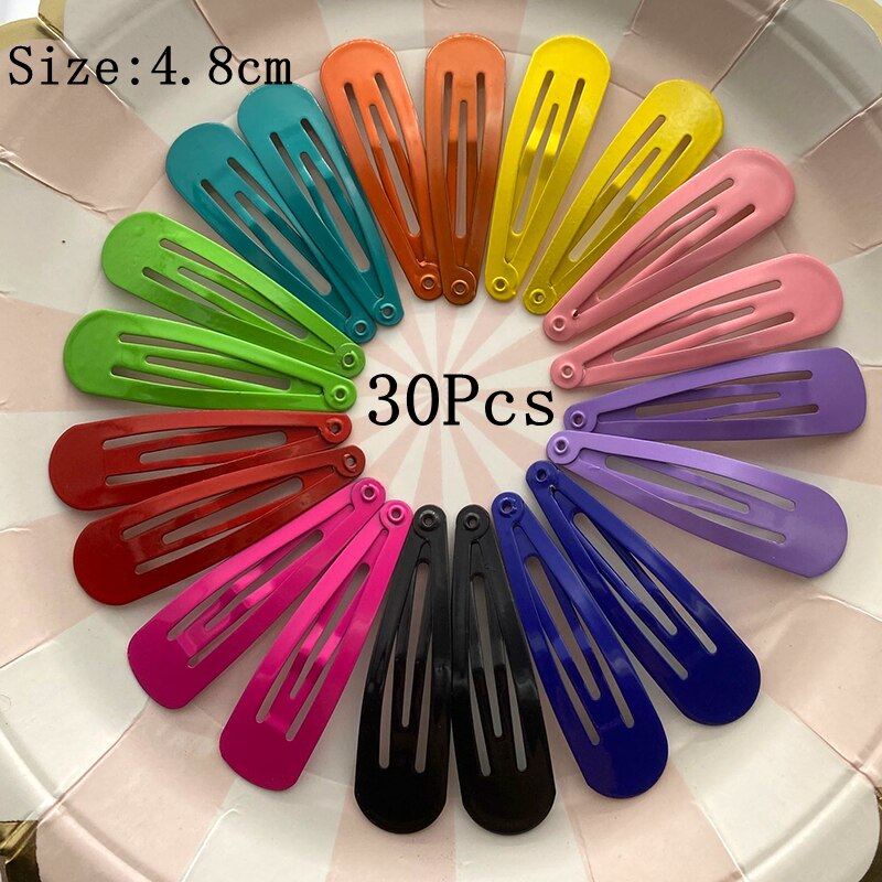 30Pcs Multicolor Hair Clips