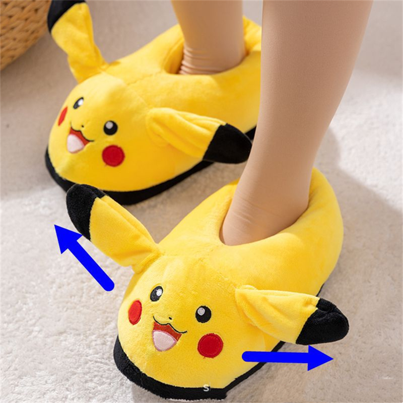 Cotton Bunny and Pikachu Plush Slippers