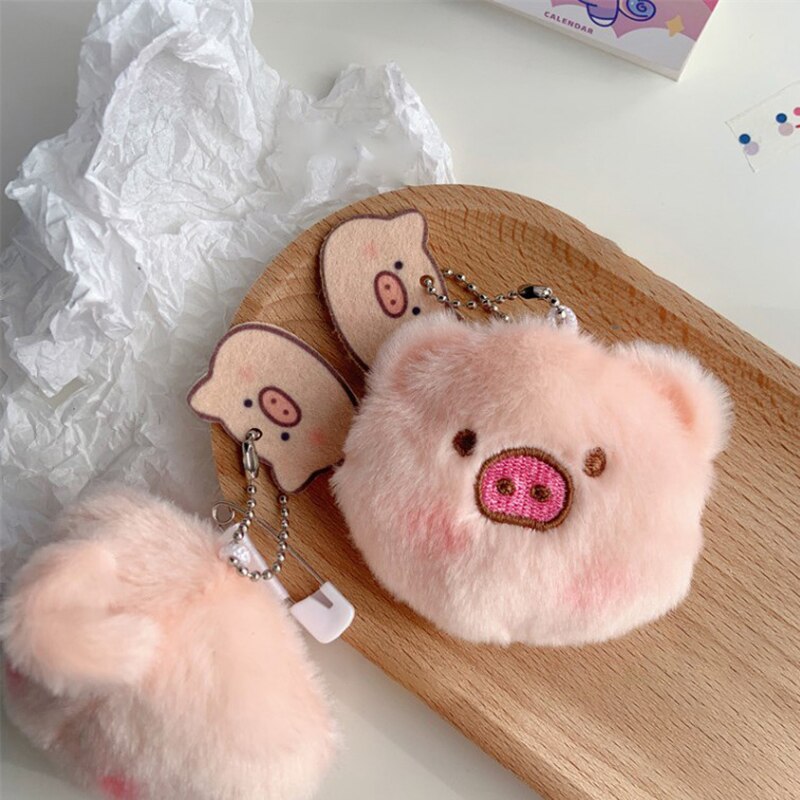 Pig Plush Pig Keychain