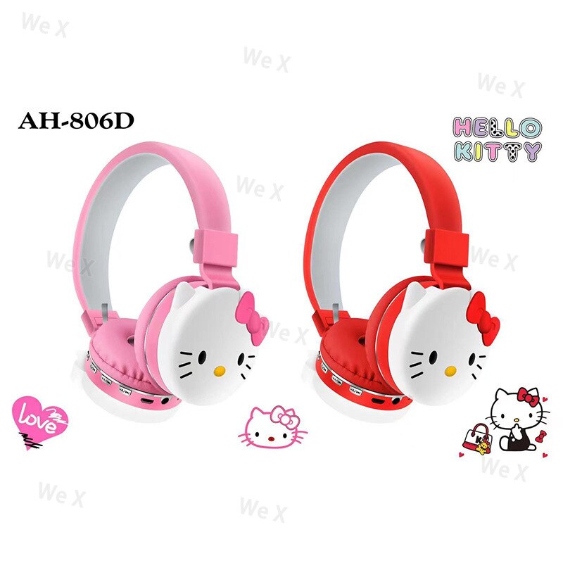 Cute Hello Kitty Bluetooth Wireless Headphones