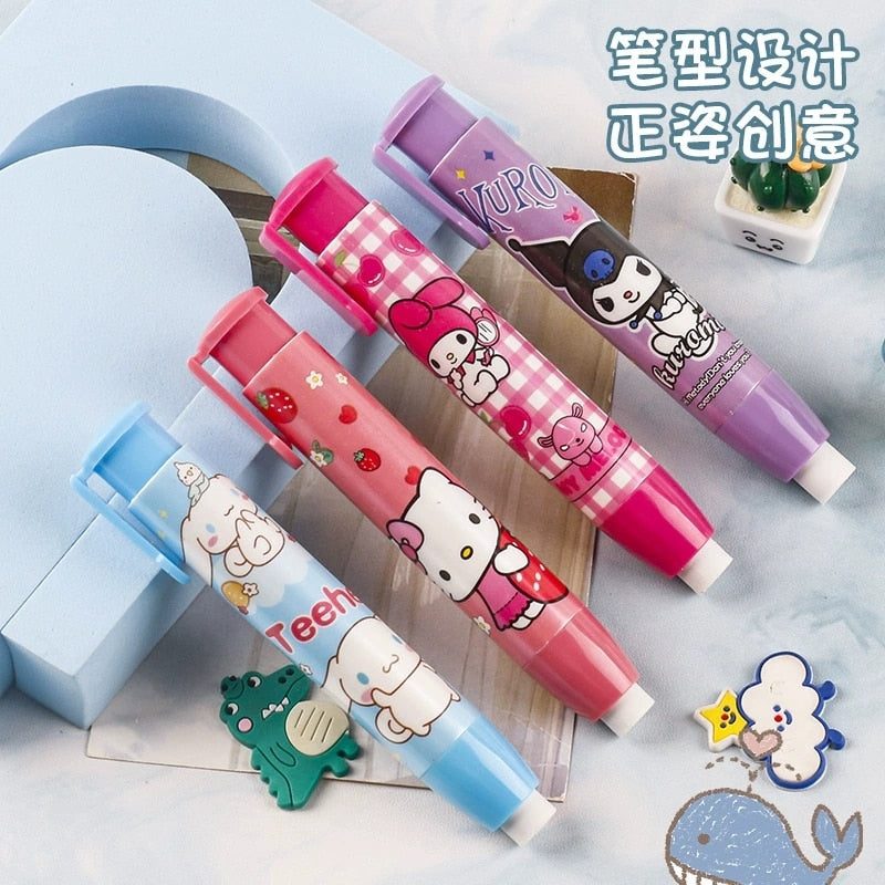 12-24Pcs Sanrio Hello Kitty Erasers