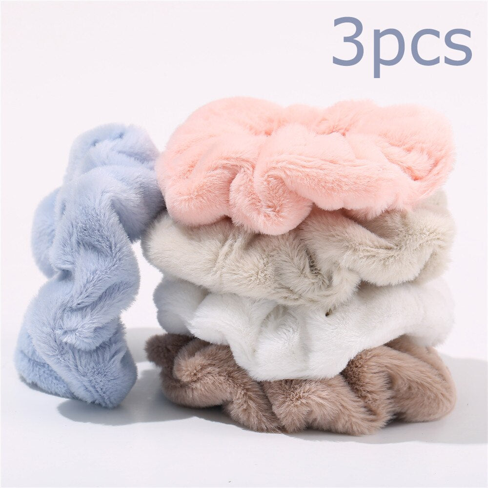 3Pcs Soft Hair Scrunchies