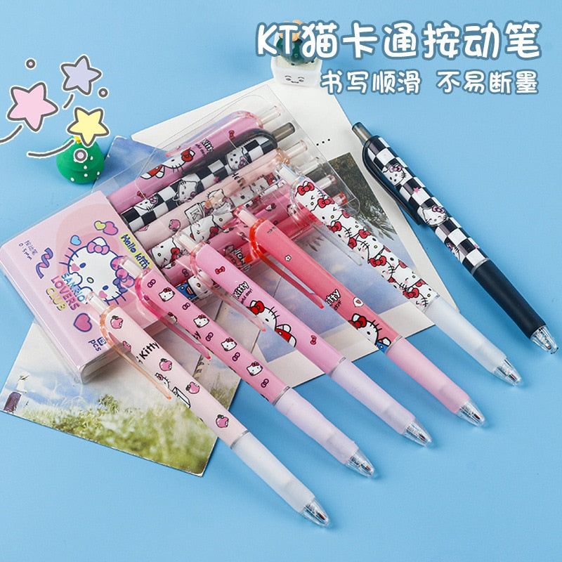 6Pcs Sanrio Hello Kitty Gel Pens