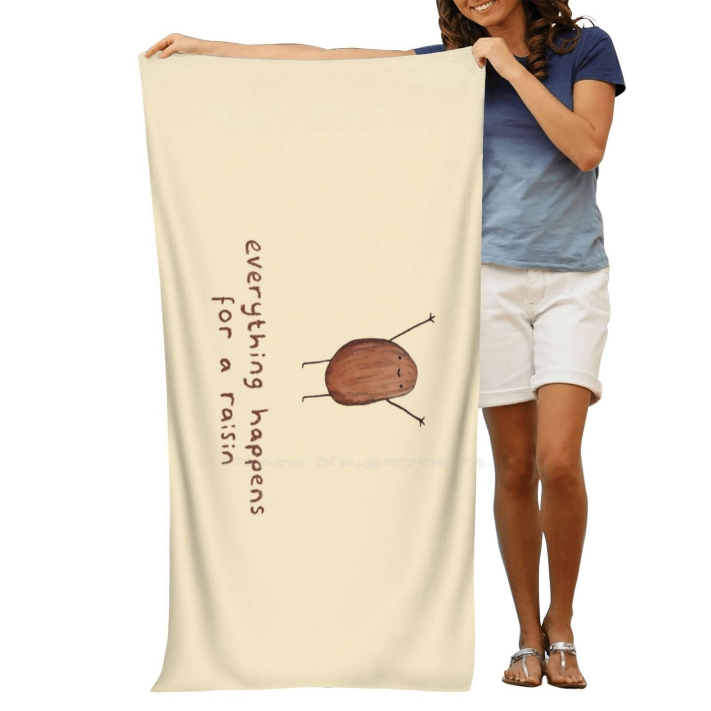 Everything Happens For A Raisin Towel