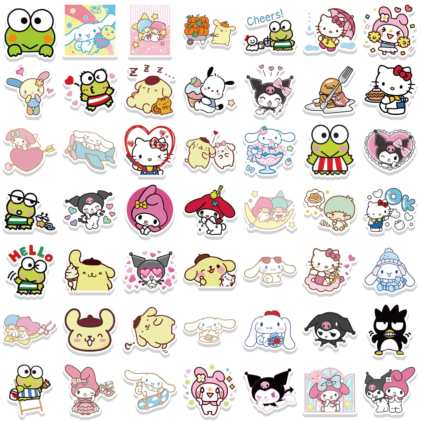Assorted Hello Kitty Kuromi Stickers