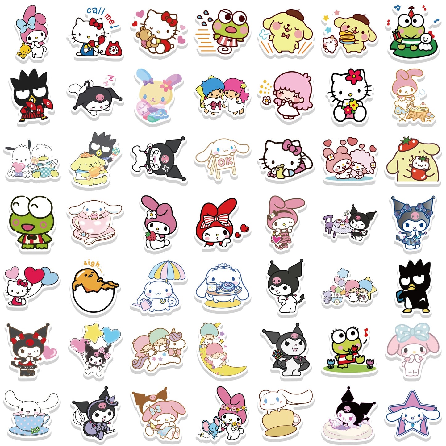 Assorted Hello Kitty Kuromi Stickers