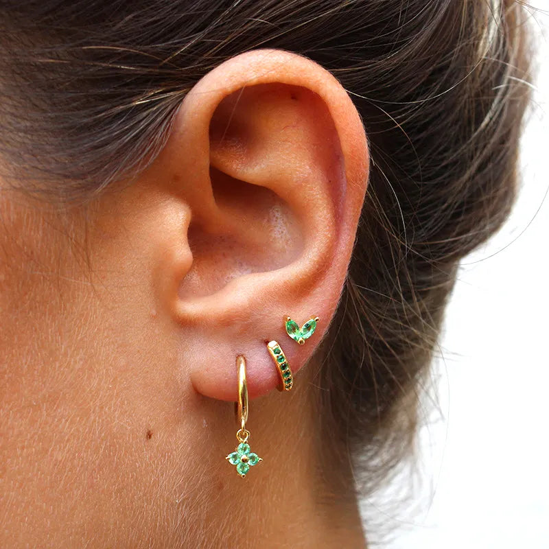 Cute Assorted Zirconia Earrings Set