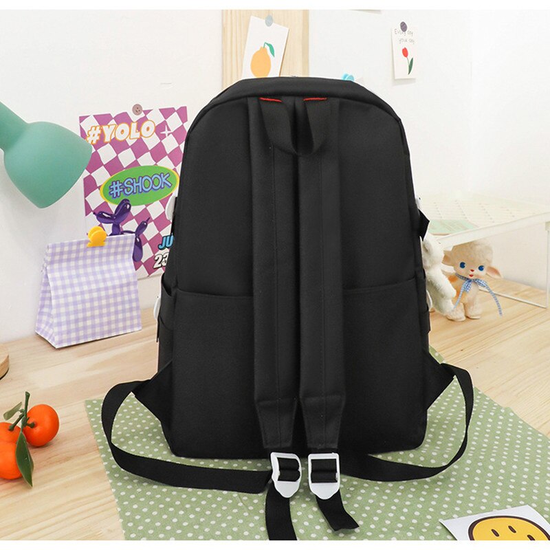 5Pcs Backpack Set w/ Pencil Case and Shoulder Bag