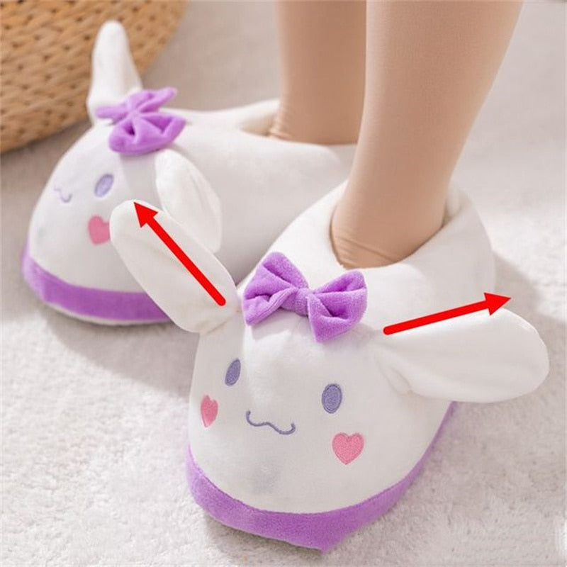 Cotton Bunny and Pikachu Plush Slippers