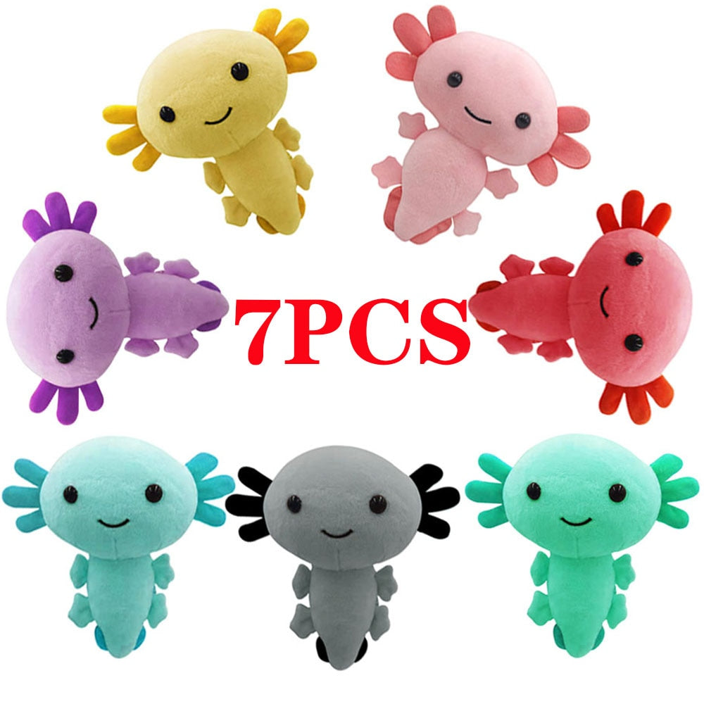 7Pcs Axolotl Plushies